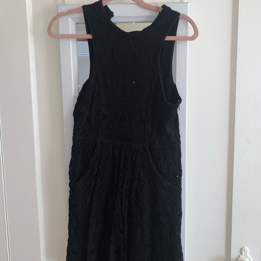 Urban outfitters black lace mini dress